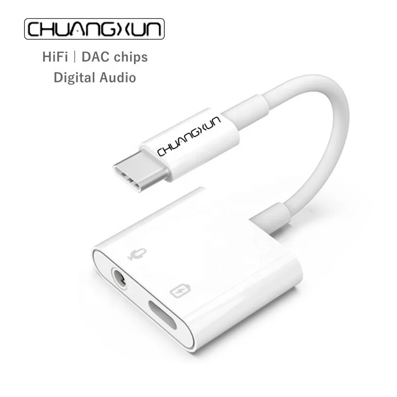  Новый оригинальный чип ЦАП USB-C до 3 5 мм разъем для наушников 2 в 1 аудио-адаптер с зарядный кабель Samsung Note 10/mate 30pro/Mi 10/ipad