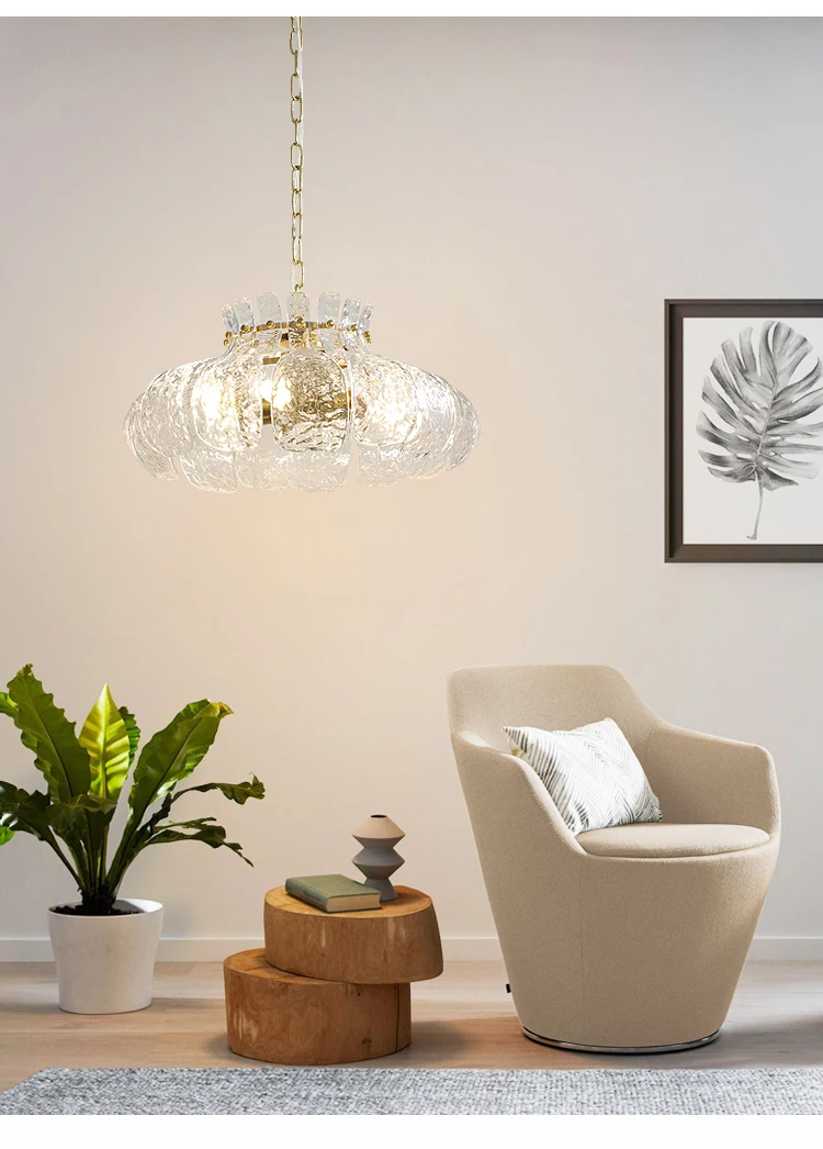 Fillux glass modern ceiling led luxury chandeliers lighting gold pendant lights