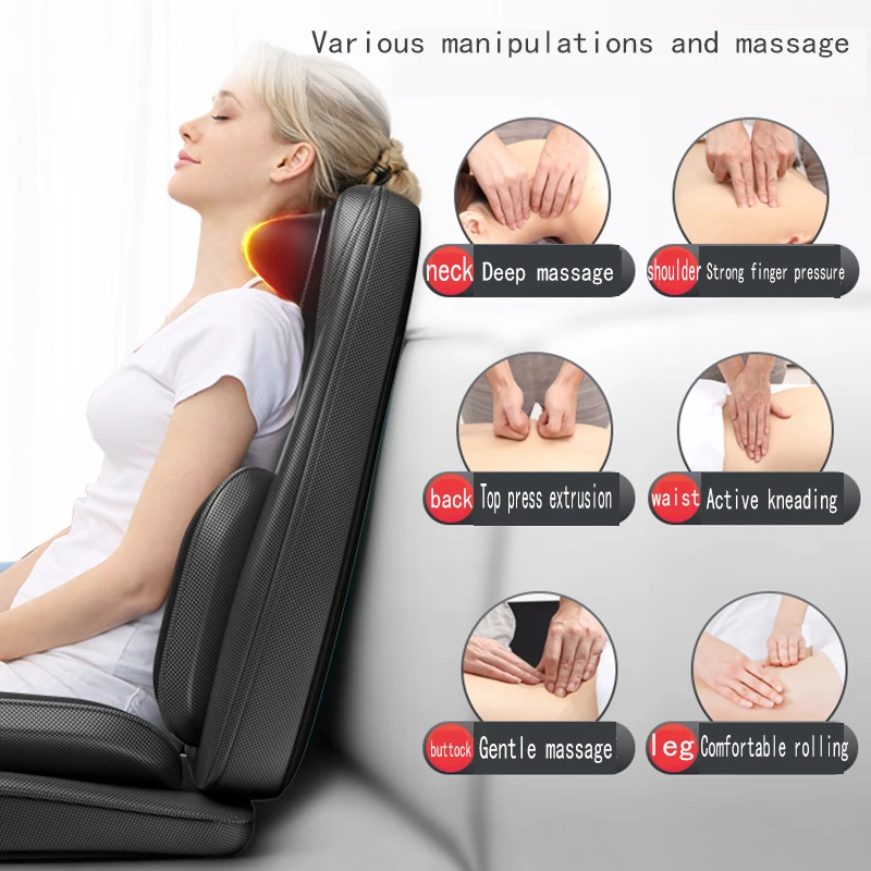 Massage Multifunctional Neck Waist Back Whole Body Electric Instrument Kneading Household Chair Cushion for Home