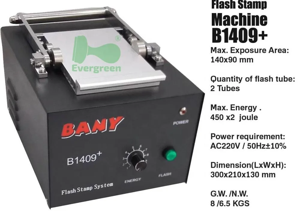 Customizable Flash stamp machine, Pre inked stamp machine B1409+ best selling model