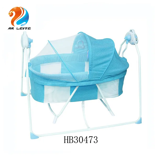 Лидер продаж, комфортная домашняя Автоматическая электрическая качающаяся кровать с дистанционным управлением Blueteeth, Детская электрическая качающаяся кровать с USB