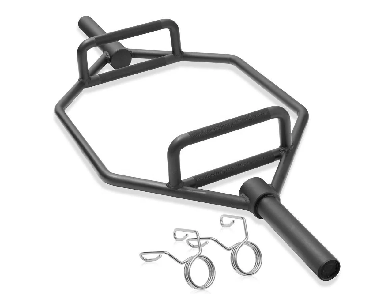High quality safety  Hex Trap Bar Raised Handles Weight Lifting Training Fitness Chrome powder coating Hex Barbell Bar