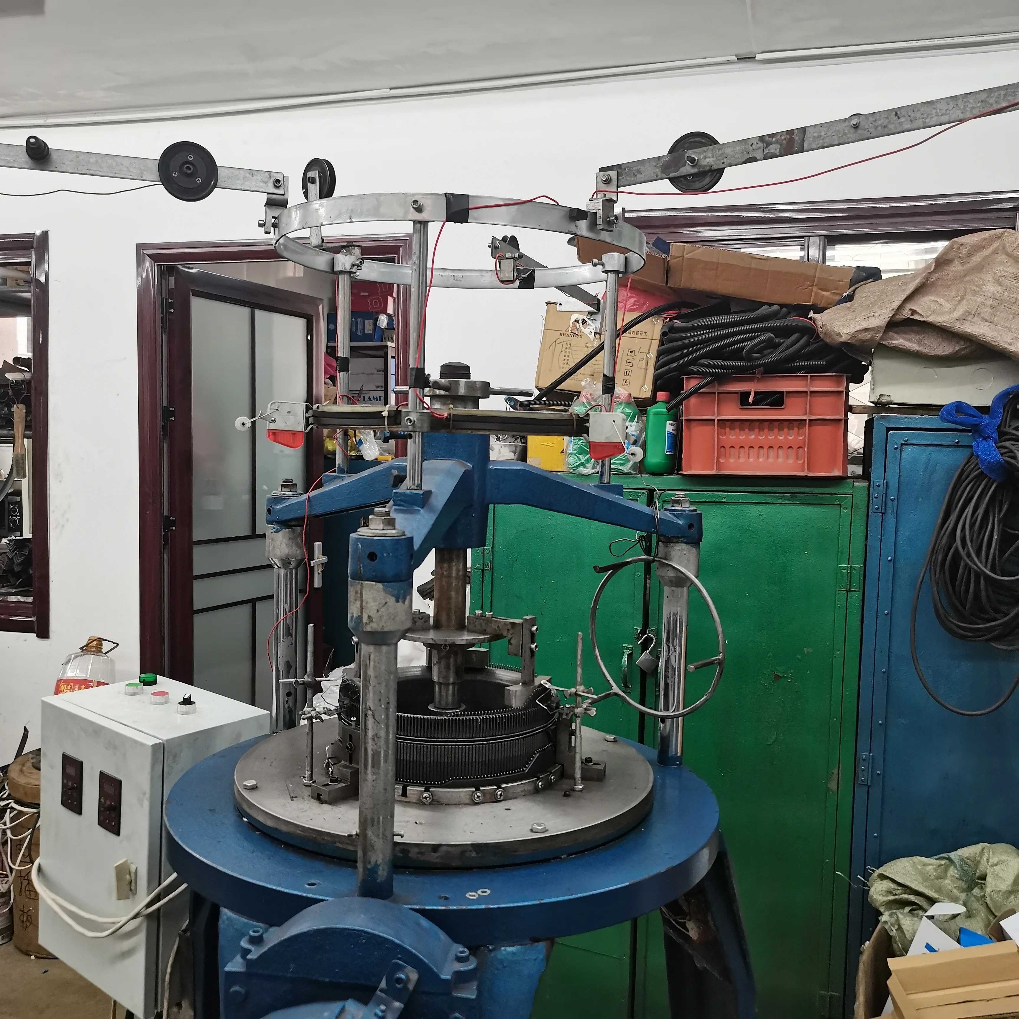 Full Automatic Metal iron copper Wire Mesh circular Knitting Machine mesh making machines For Automobile/Car Muffler