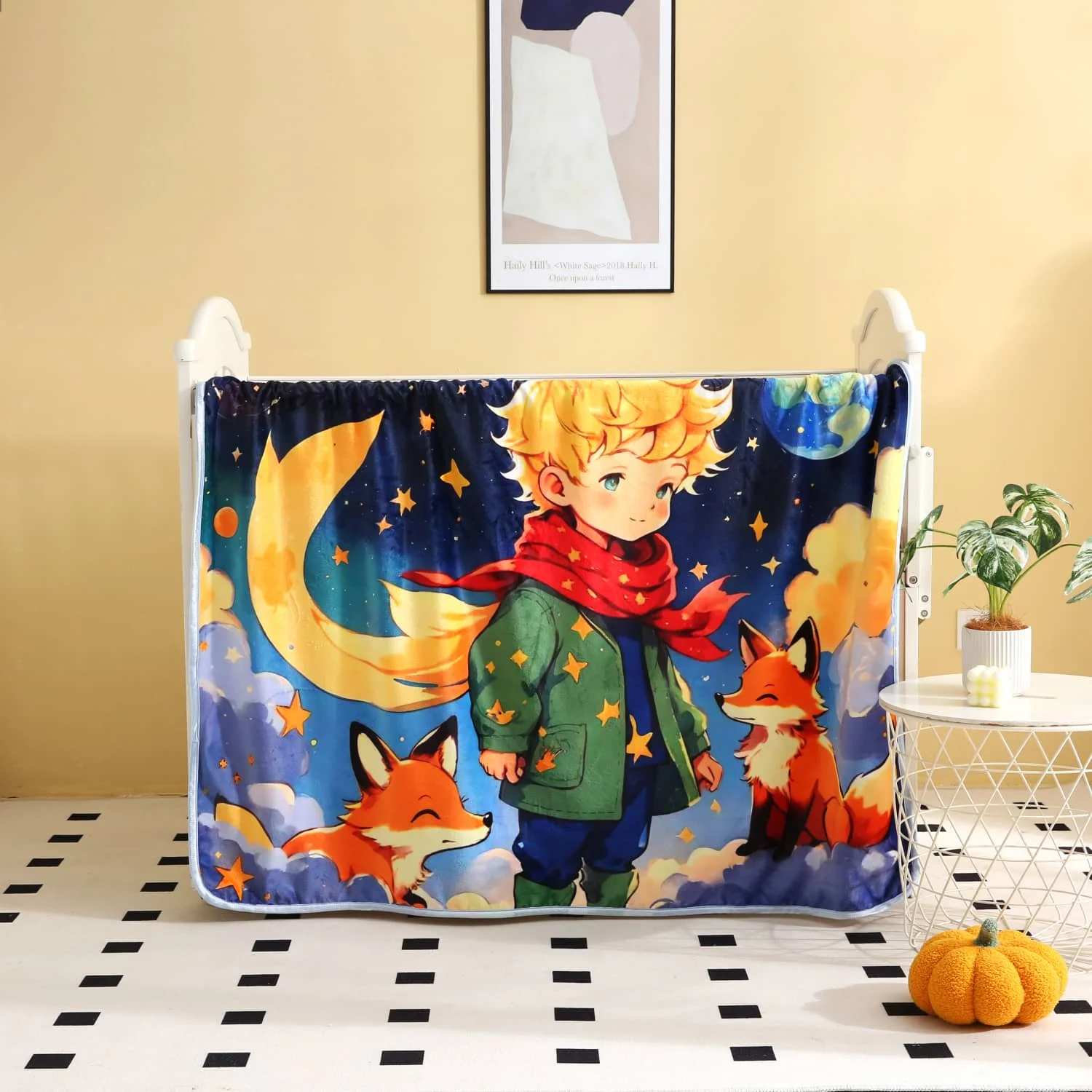 Blanket 2 Ply Super Soft Fleece anime Baby Blanket 3D Printing Blanket For Newborn Toddle Kids