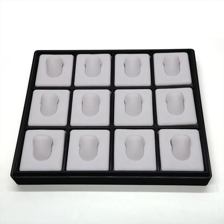 
Custom Jewellery Display Trays For Ring Earrings Necklace Pendant Cheap Vacuum Formed Stackable Plastic Jewelry Tray 