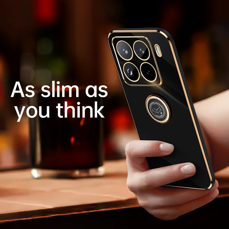 Роскошный ультратонкий 6D чехол-накладка из мягкого ТПУ для Xiaomi 14T 15 / Pro защитный чехол объектива