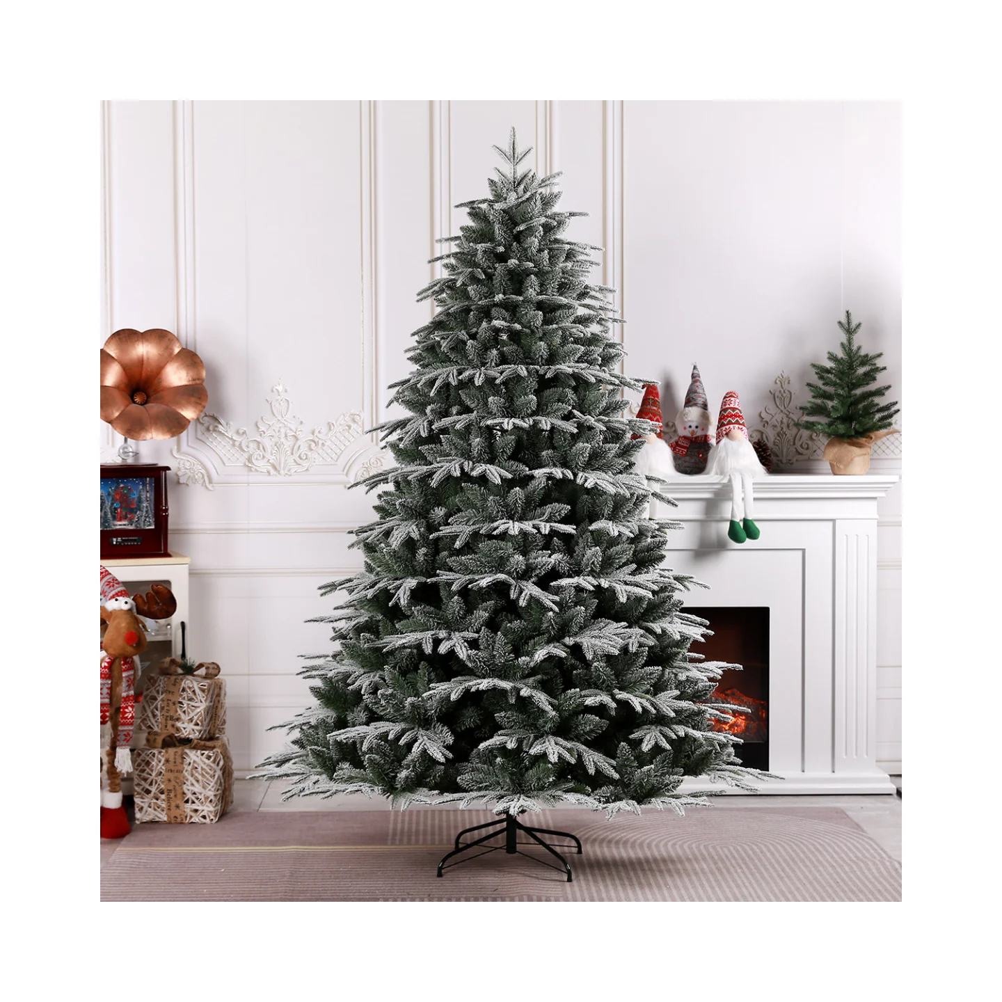 Christmas Decoration Thick PVC Foldable Snowflake New Year Artificial Christmas Tree