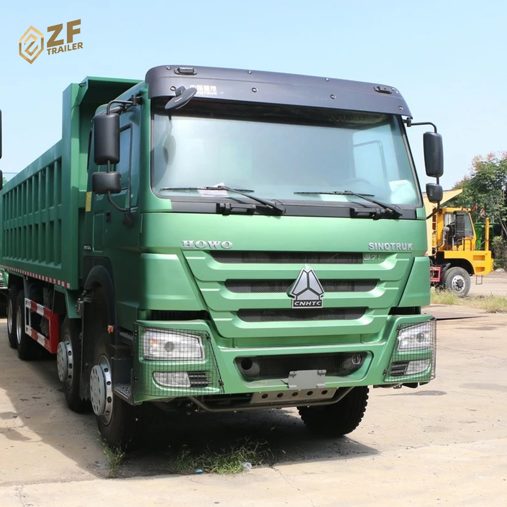 Сверхмощный Грузовик Sinotruk Howo по низкой цене самосвал 8x4 12 колесные шины 375HP 371HP Подержанный для продажи