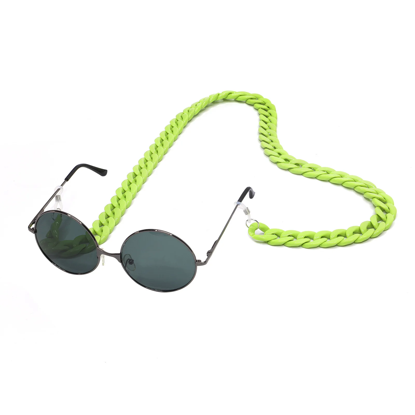 Hot Sale Personalized Acrylic Glasses Chain Holder Eyewear Chain Sunglasses Strap Reading Glasses Lanyard Cord  27 Candy Colors