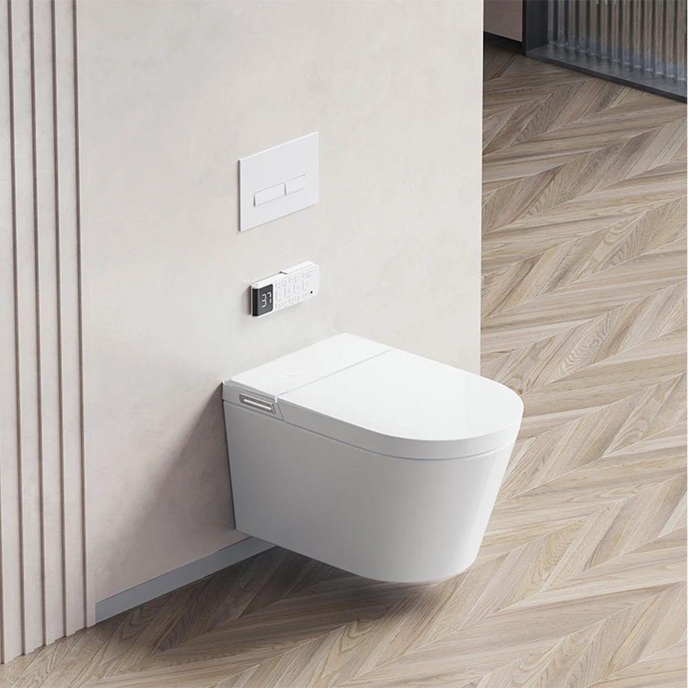Smart toilet bidet wall mounted toilet with bidet wc intelligent wall hang smart toilet