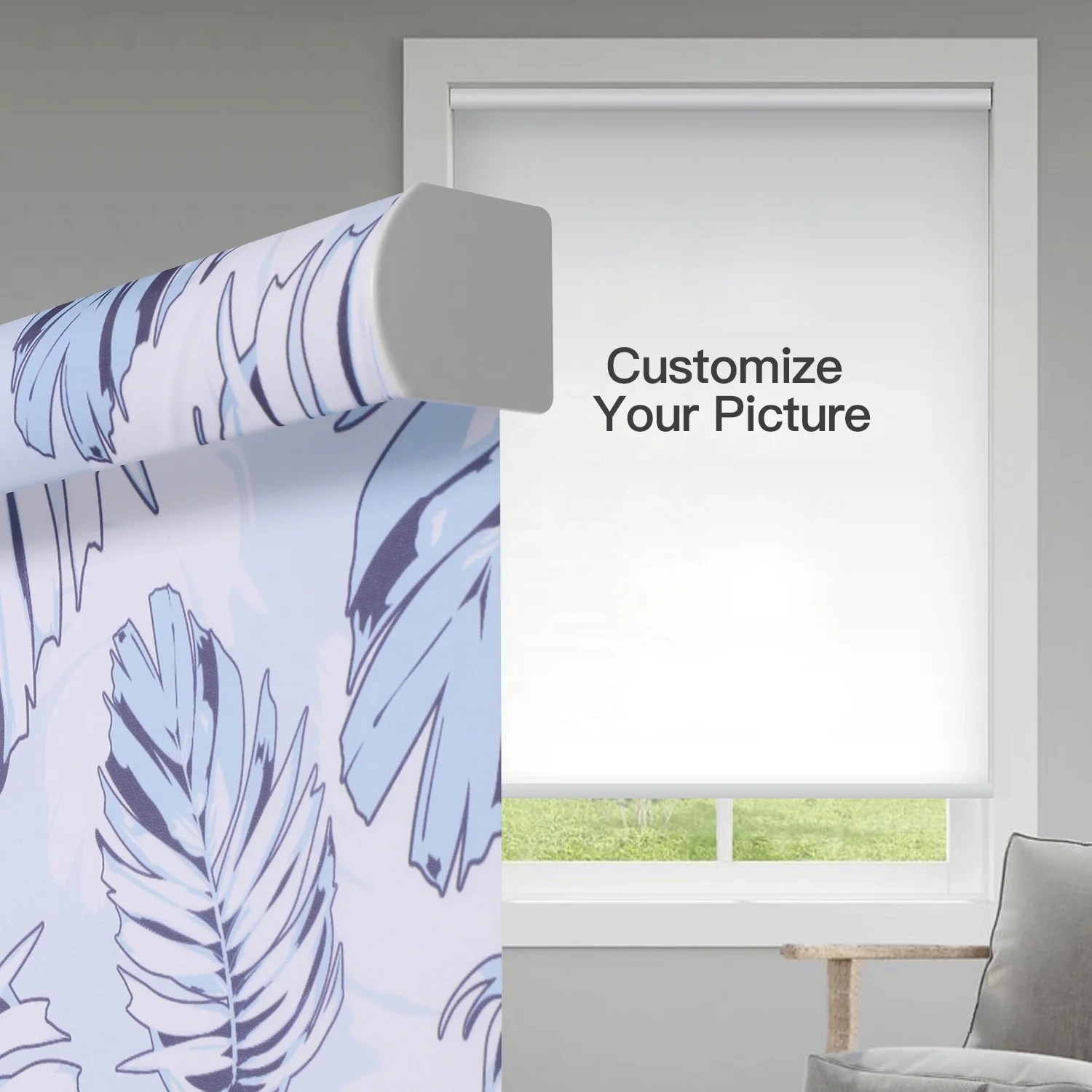 floral print blinds Persianas flower plants HD printed window blinds art painting roller blinds for window shades eco-friendly