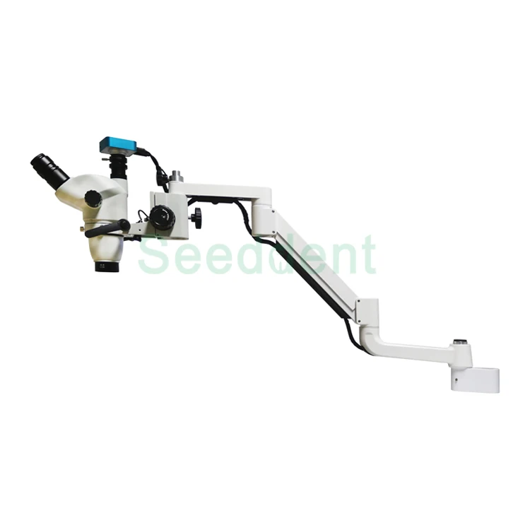 2.5X - 25X Clip Type LED Dental Microscope with Built-out Camera Binocular Dental Operating Microscope
