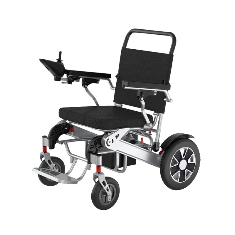 High Quality Quick Folding Aluminum Electromagnetic Brake Remote Control Electric Wheelchair