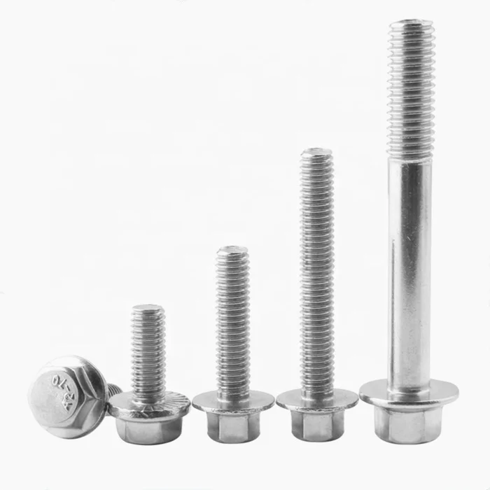 M8 M10 M20 A4 Stainless Steel SS 304 316 Flange Hex screw Bolt