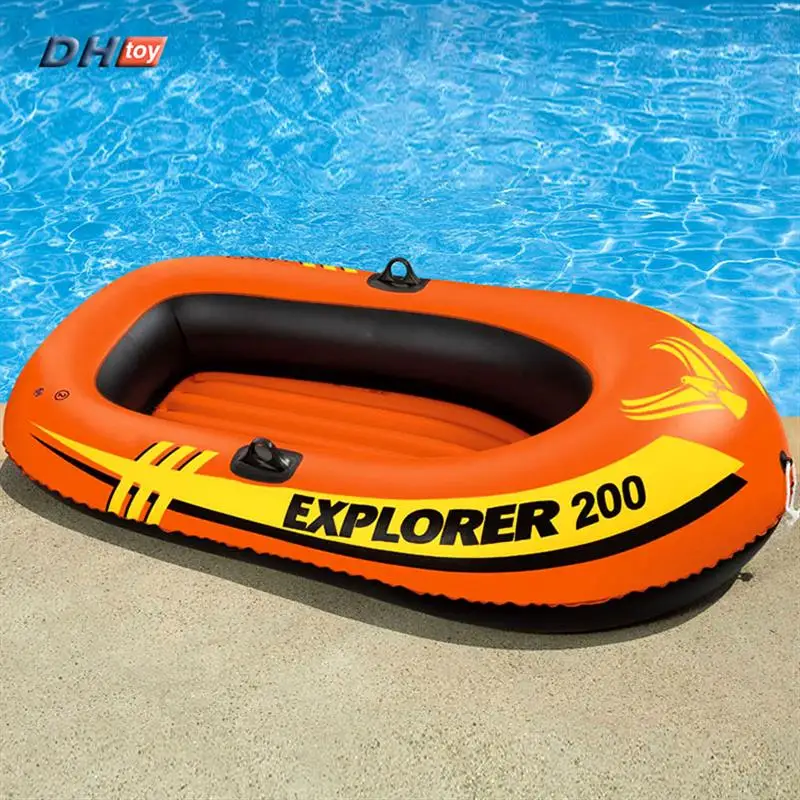 Portable inflatable fishing boat