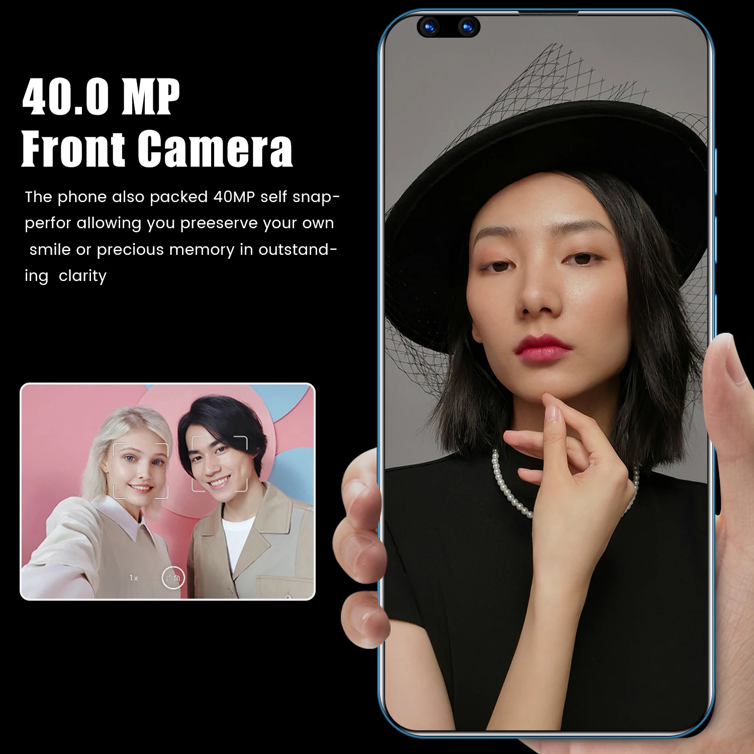 2021 Новая глобальная версия P60 Pro 7 8 дюймовый смартфон Deca Core размер экрана 5600 мА/ч 16GB + 512 Dual SIM полный экран Android 11 мобильного телефона держатель сим