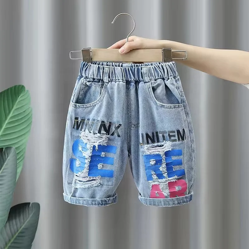 2024  kids denim shorts wholesale kids girls clothes summer clothing boutique new products girls jeans
