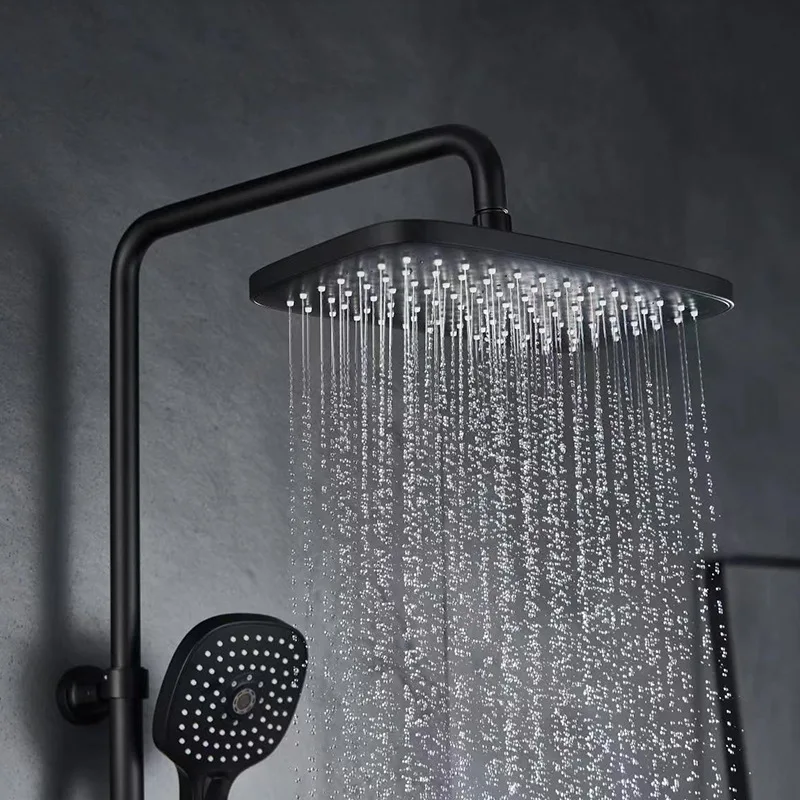 Wall Shower Set Faucet Black Mixer Bathroom Shower Set black white color bath&shower faucets