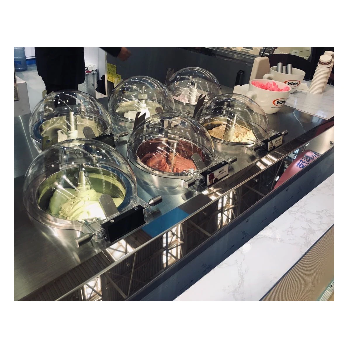 Hot sale Italian gelato ice cream machine Freezer Ice Cream Machines Factory prices All in one Front Bar machine