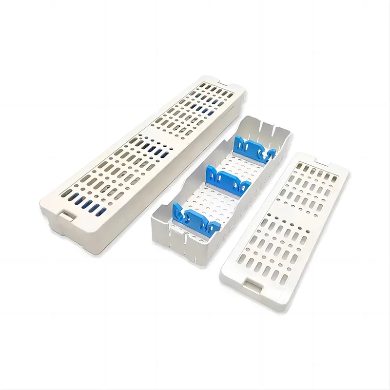 Silicone Resin Sterilizing Box Disinfecting Box Flexible Endoscope Medical Container Sterilization Tray