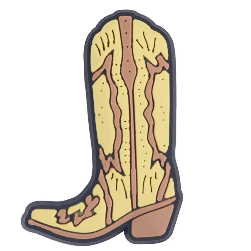 2024 New Design shoe charm fit for clog Cowboy hat charm for shoe decoration Cowgirl boots clog charm wholesale