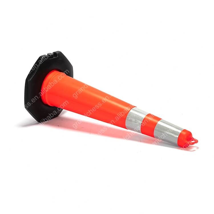 Pu Road Lane Divider Rubber Warning Traffic Flexible Column Plastic Bollard Delineator Post