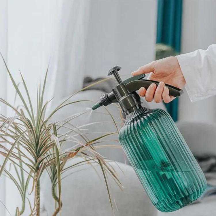 custom wholesale 2.2L watering can ultra fine continuous plastic plant spray bottle water mister