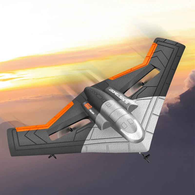 Bemay Toy 2.4GHz Radio Control Aircraft, 2CH Remote Control Ghost Airplane, Indoor and Outdoor Playing Glider Toy for Kids