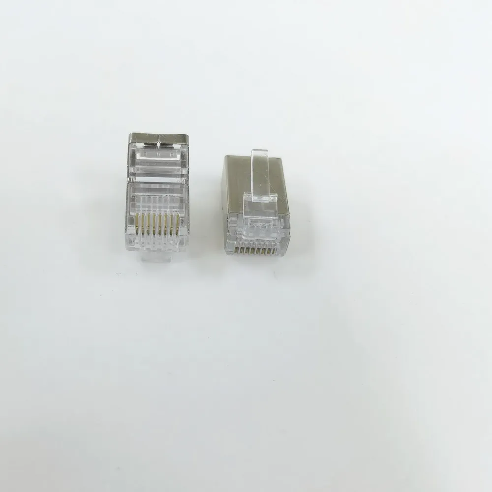 Toolless Waterproof Network FTP STP Shielded Cat5e Cat6 Cat7 Cat8 connector modular RJ45 8P8C plug modular plug