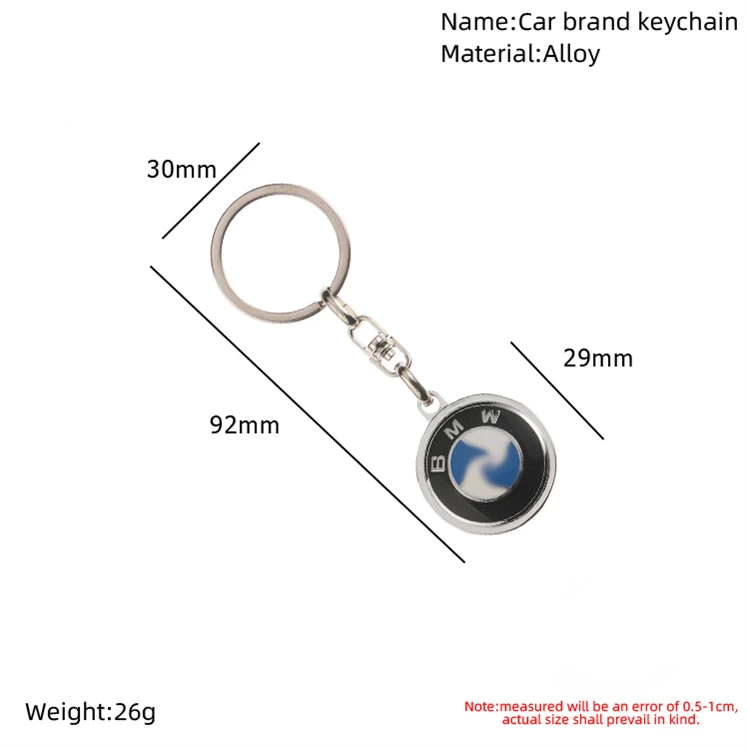 14 Years Manufacturer Car Brand Keychains with Custom Logo Durable Metal Car Logo Keyrings Higher Quality Lower Price