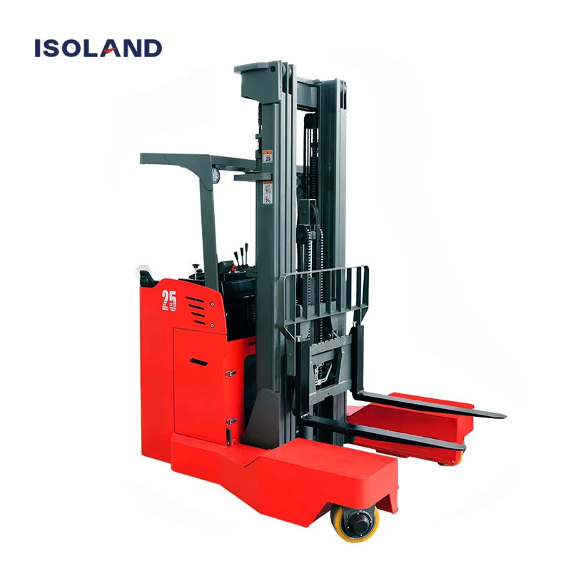 Isoland Multi Directional Multi-directional Forklift Capacity 1.5ton 2.5ton Narrow Aisle Side Loader Reach Truck