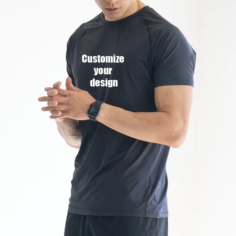 Best Seller Quick Dry Running 100% Polyester Sublimation t Shirt Custom Gym Training T Shirt Fitness Men Tshirt