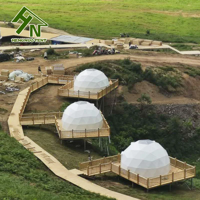  Тайланд 6 м прозрачная Звукоизоляционная геодезическая купольная палатка для