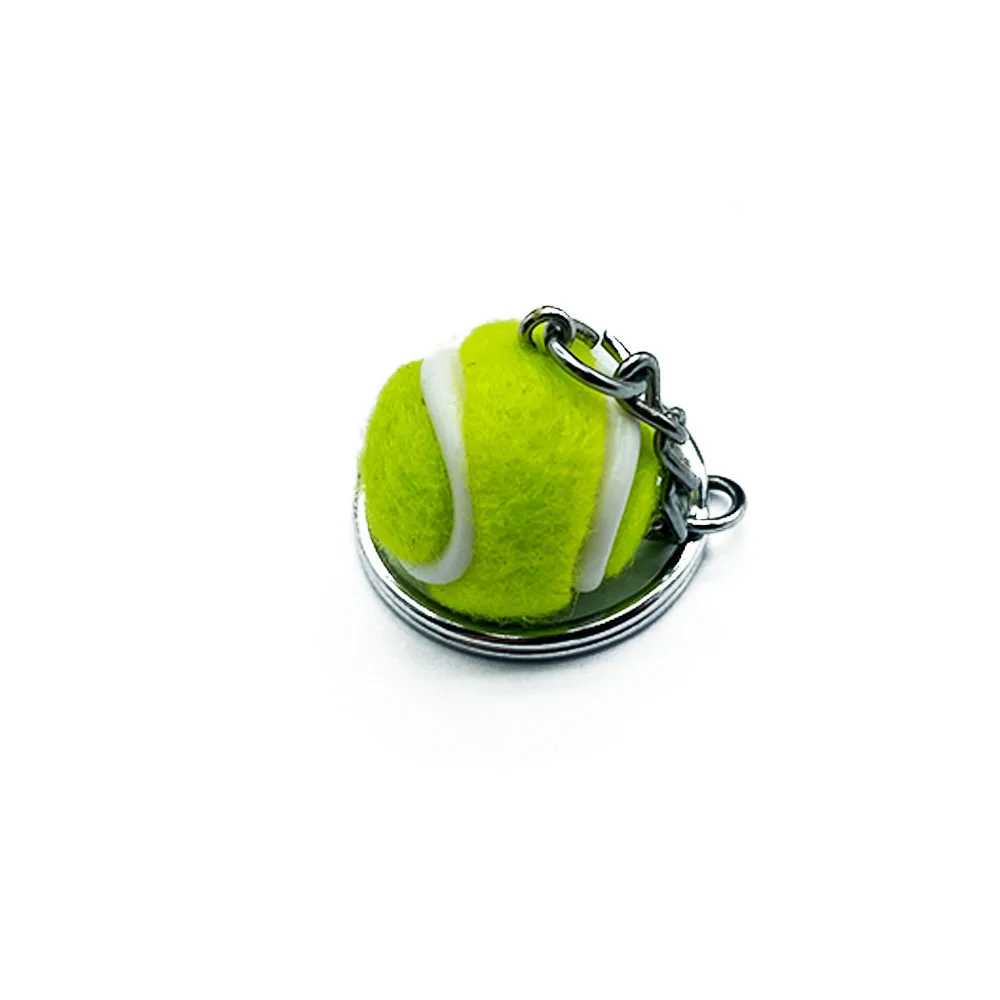 Manufactures Custom Logo paddle tennis ball keychain custom 2d/3d soft pvc keychains, make rubber