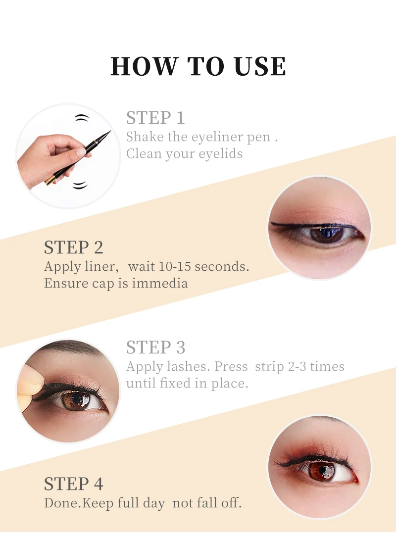 Thamel Professional Msds Cpsr Waterproof Long Lasting 2 In 1 Adhesive Eyelash Glue Latex Free Tube Eyeliner Oem