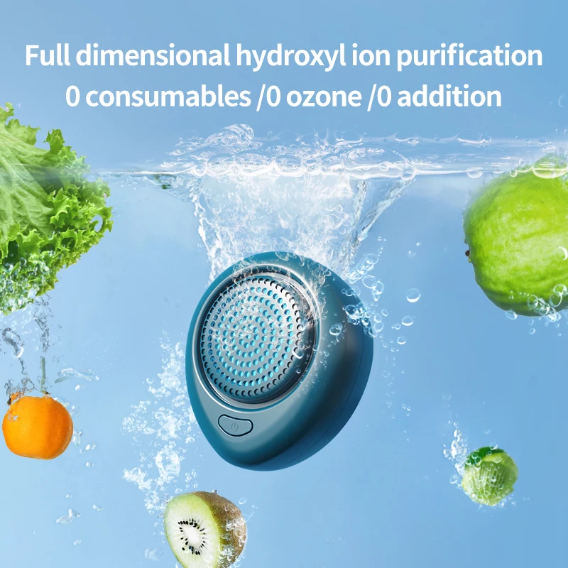 Amazon Lazada Sales High Quality Rechargeable Portable Household Food Cleaner Machine Fruit Vegetable Washing Purifier