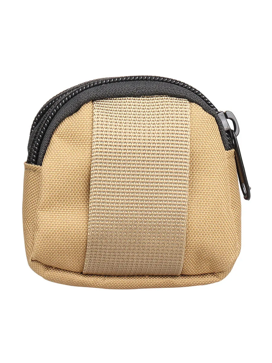 Molle Tactical Unisex Wallet Pouch Nylon EDC Pocket Accessory Bag Zipper Mini Key Wallet Headset Holder Coin Purses