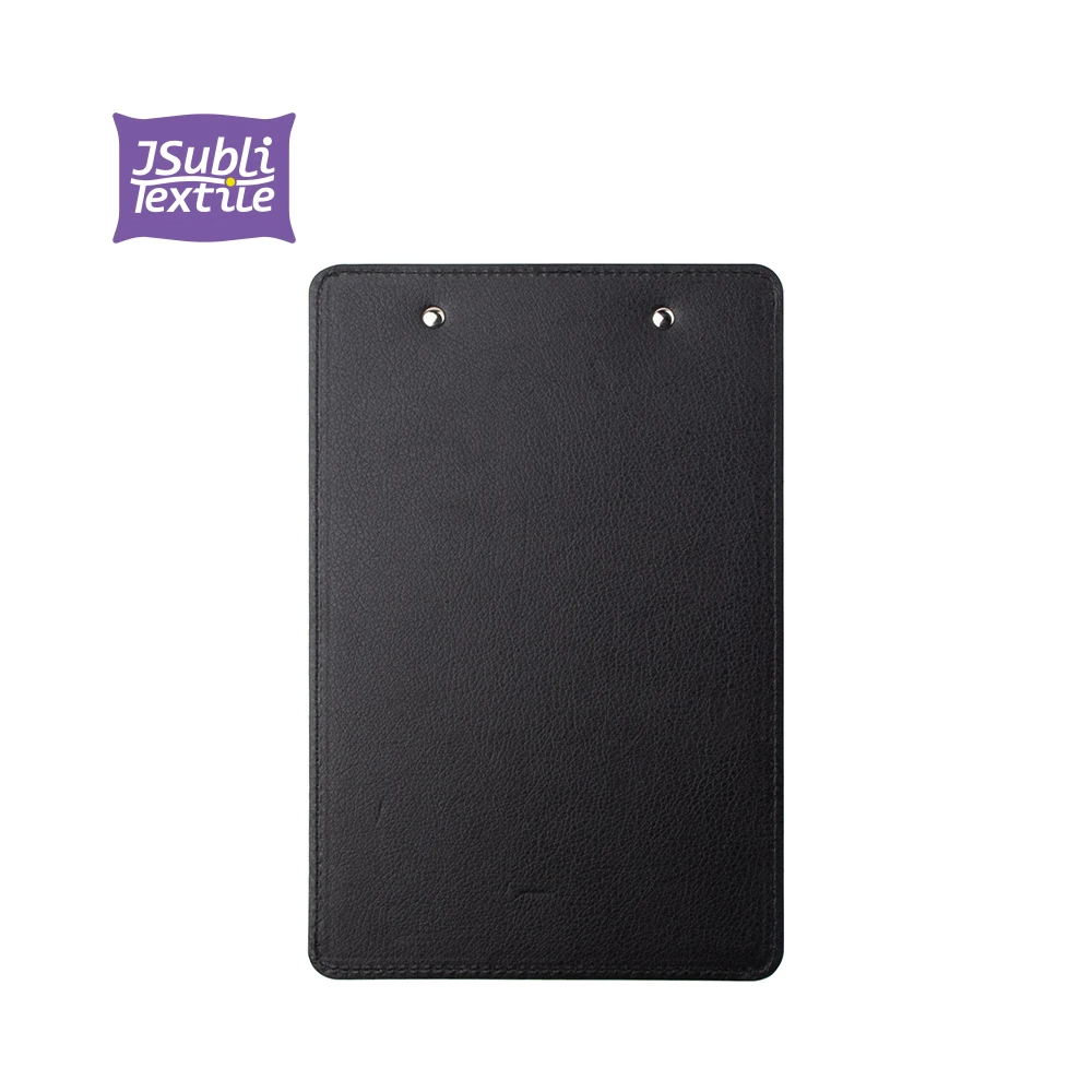 Оптовая продажа, индивидуальные сублимационные заготовки Bestsub, Размер A5, белая папка для документов из искусственной кожи с металлическим зажимом