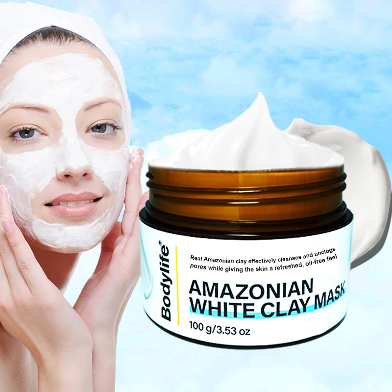 Private Label Natural Aloe Vera Oil Control Face Cleaning Mask Blackhead Remover Green Clay Facial Mud Mask