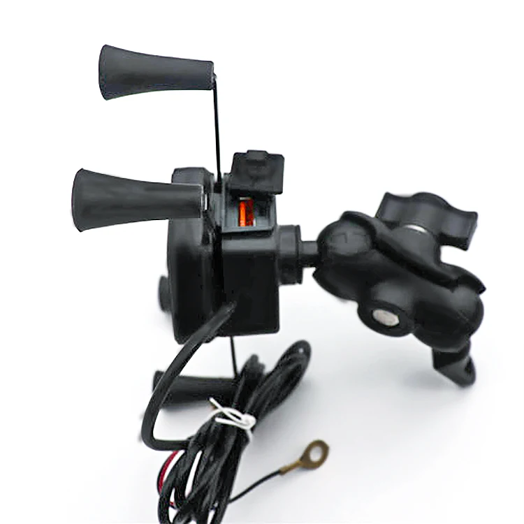 Factory Wholesale 4 Claw 12-24V Bicycle Motorcycle Mobile Mount Stand Phone Holder