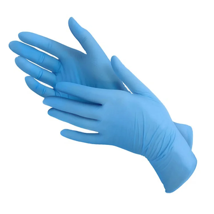 Low price high end blue boxes latex exam gloves powder free latex gloves malaysia