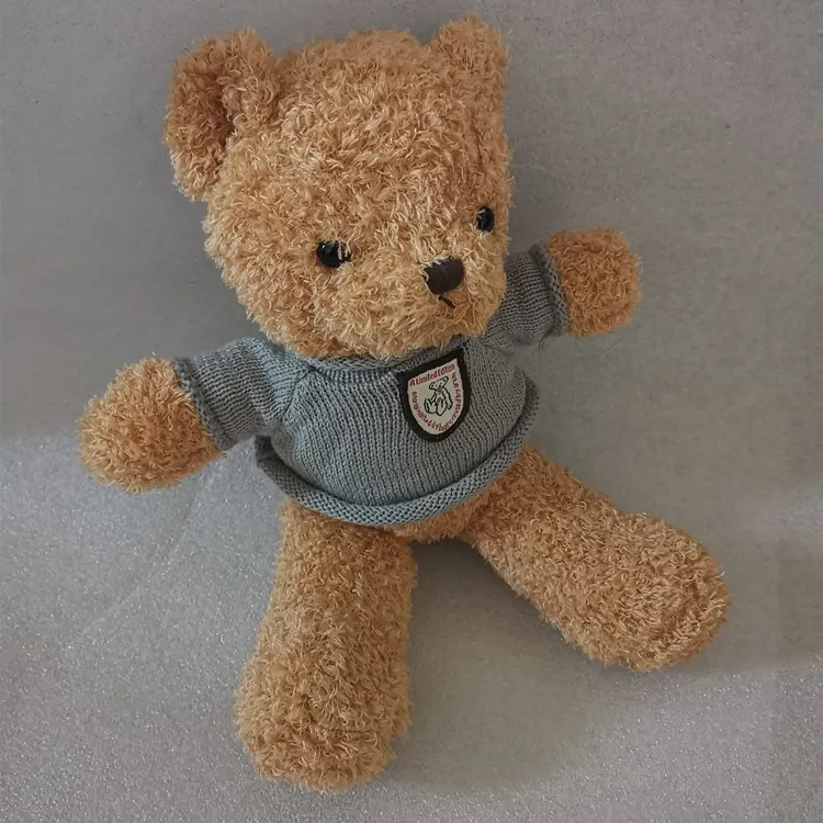 Low order Quantity brown and white kylin velvet teddy bear