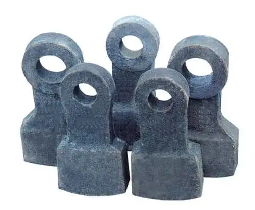 ASTM A128 Grade B-2  High Manganese Steel Hammer  Wear-Resistant Crusher Spare Parts High Manganese casting