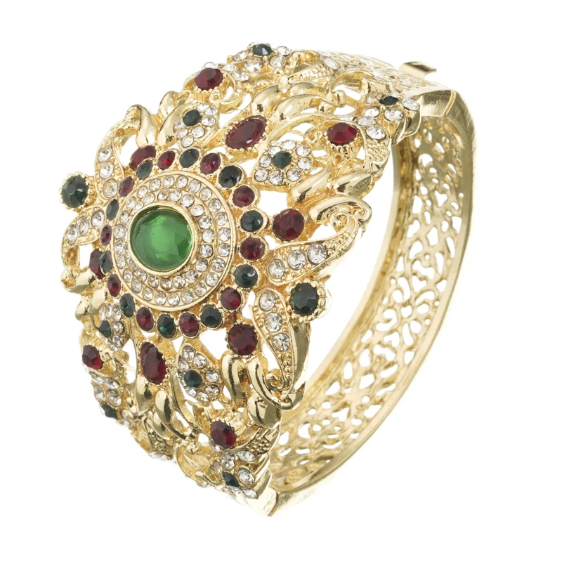 Newly designed Moroccan style bracelet jewelry jewelry wedding metal rhinestone bracelet