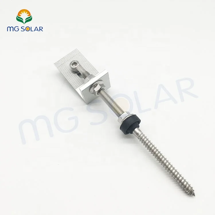 Best design Hanger Bolt with L Foot Mount Kit for Metal Roof mount system Corrugated Roof Stainless Steel Solar racking