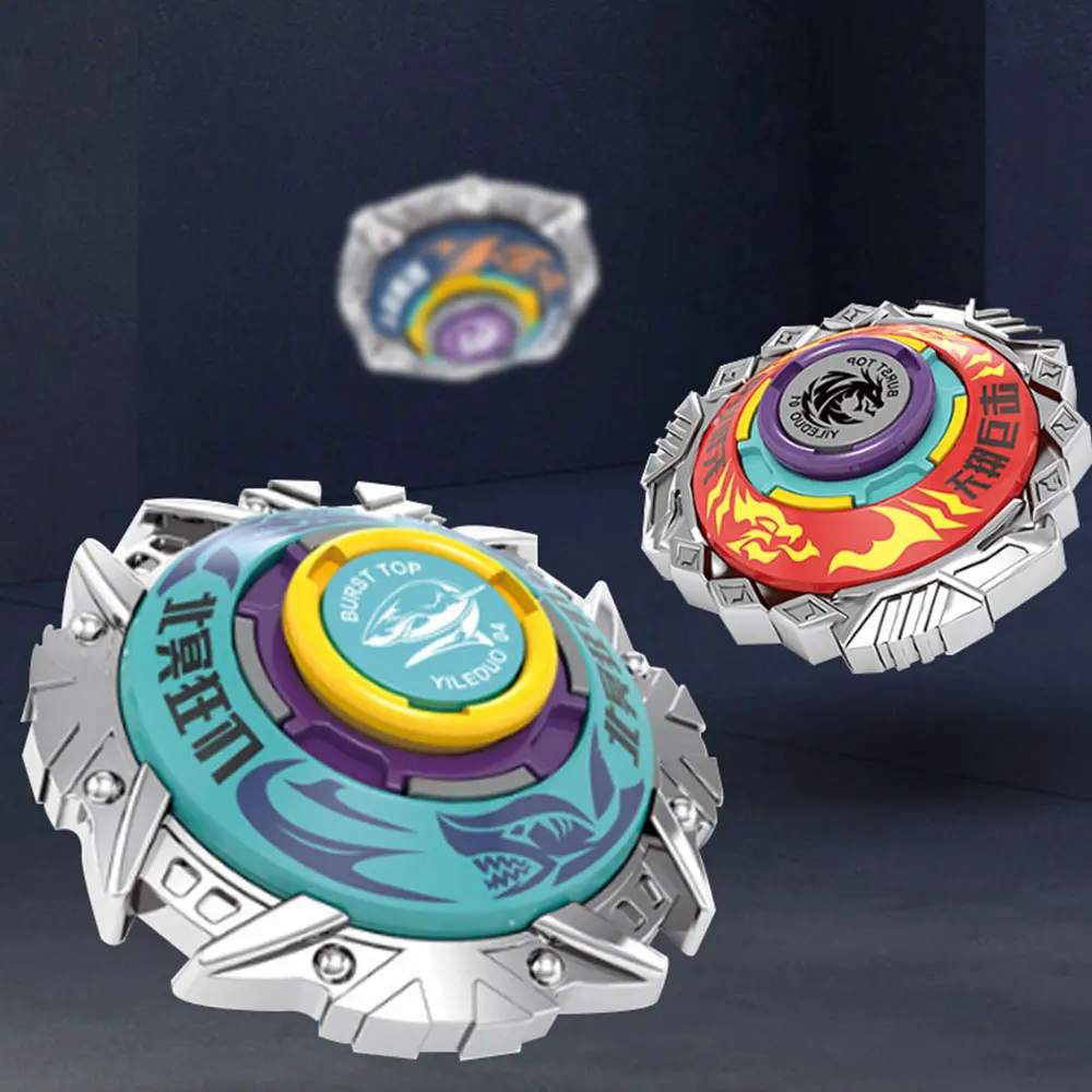 Battling burst gyro toy set spinning tops with launchers and grip starter combat for boys ages 6+