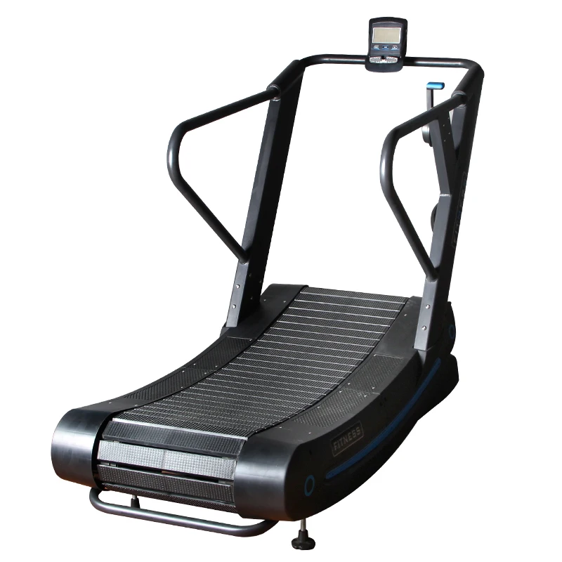 New Product Commercial Wholesale Gym Equipment Fitness Strength Walking Running Exercise Free Manual Curved Design Treadmill