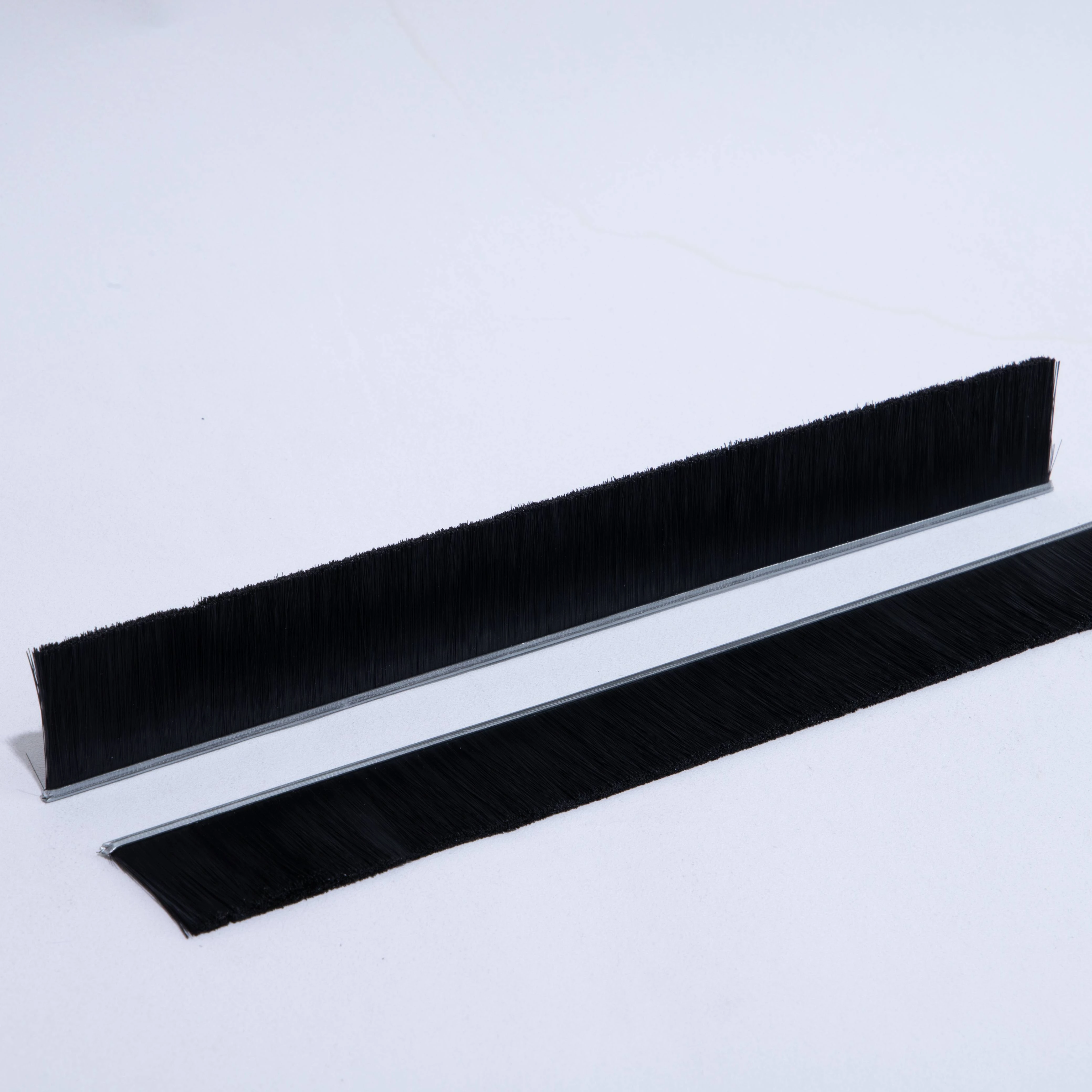 double band flexible horse hair brush weather stripping door industrial brush strip