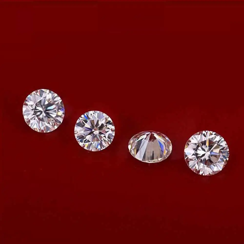 GRA Round cut 3mm-8.5mm moissanite wholesale price  loose gemstone DEF GH color VVS1 moissanite diamond