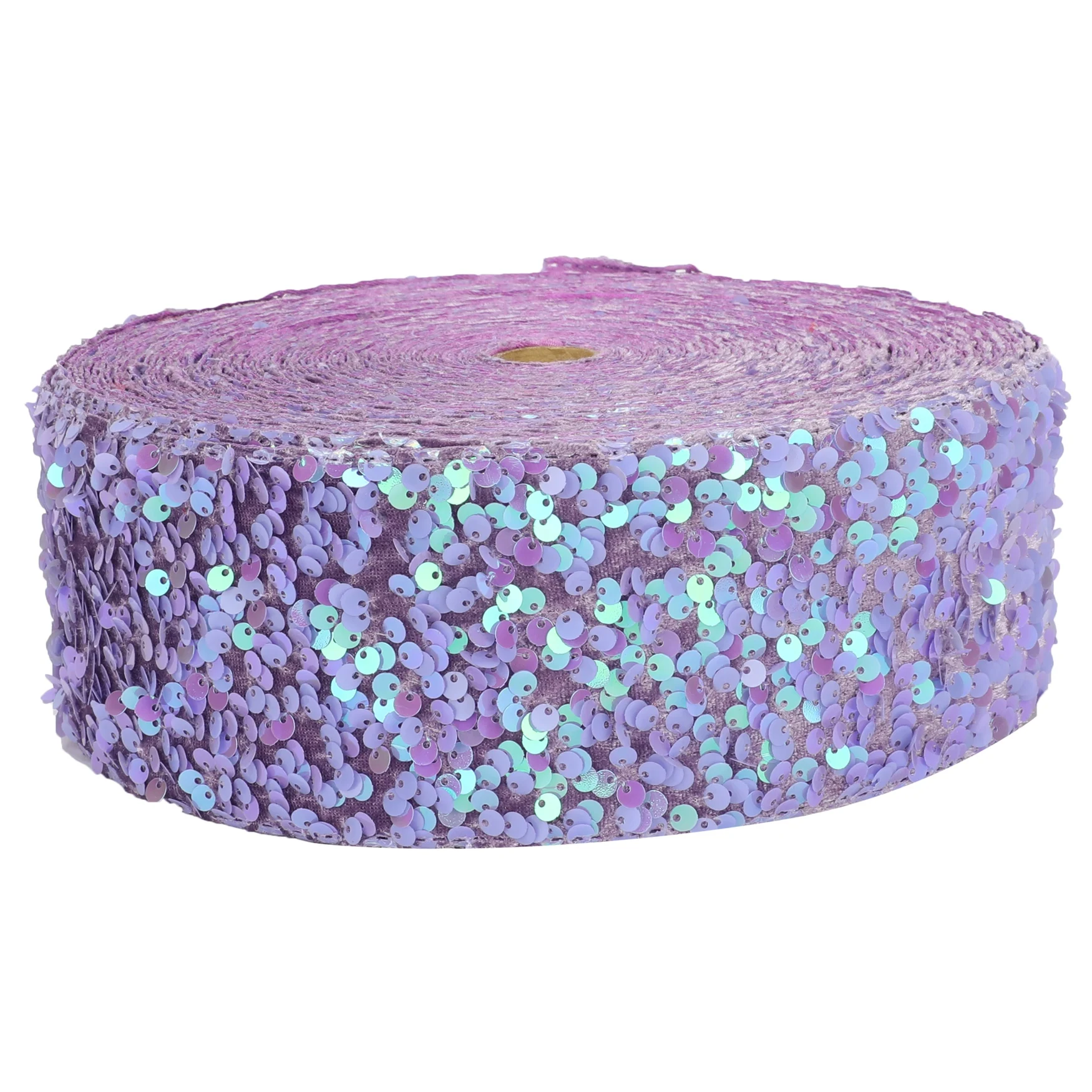 HSDRIBBON Listones 3inch 75mm HSD-Genuine Colorful Velvet Sequin Ribbon